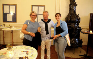 recreate Vzbm. Petra Zimmermann-Moser, Doris Moser und Walter Riess bei Creative Love 17.8.2024 (c) waldsoft